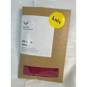 Knix essential lace boy short oh la la lace Pomegranate XXXL NWT